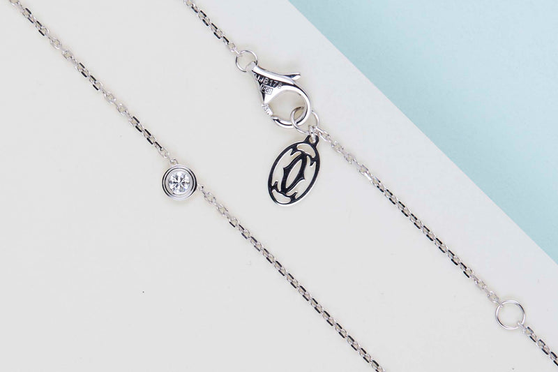 D'amour Necklace XS - White Gold & Diamond - B&P - 41 CM