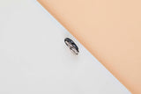 Trinity Ring - White Gold & Black Ceramic- Size 58 - B&P