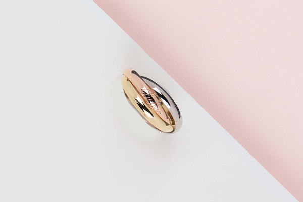 Trinity Ring Small - White Gold/Rose Gold/Yellow Gold - Size 53 - B&P
