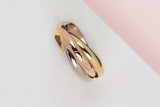 Trinity Ring Small - White Gold/Rose Gold/Yellow Gold - Size 53 - B&P