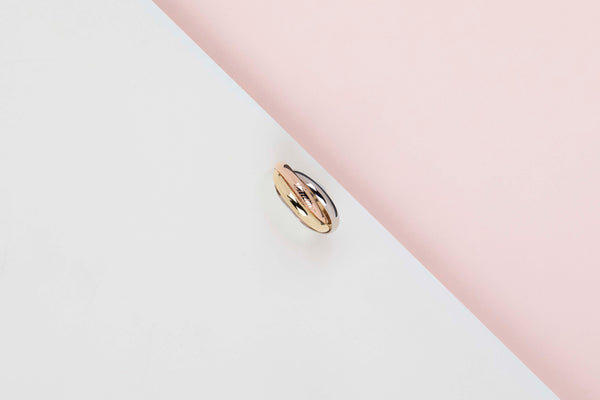 Trinity Ring Small - White Gold/Rose Gold/Yellow Gold - Size 53 - B&P