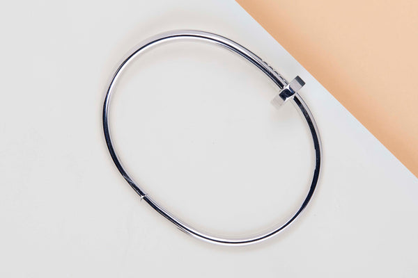 Juste Un Clou Bracelet - White Gold - Size 17 - B&P