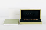 Vintage Alhambra Bracelet - 5 Motifs - Yellow Gold & Onyx - 19CM - B&P