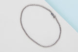 18ct. White Gold Tennis Bracelet - Diamonds - 19CM