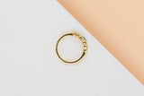 18ct. Yellow Gold Ring - Emerald & Diamonds - Size 52