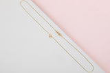 18ct. Yellow Gold Cipollina Necklace - Diamond - 42CM