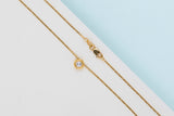 18ct. Yellow Gold Cipollina Necklace - Diamond - 42CM