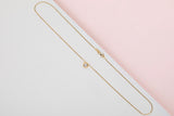 18ct. Yellow Gold Cipollina Necklace - Diamond - 42CM