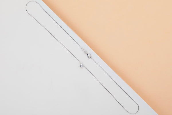 18ct. White Gold Cipollina Necklace - Diamond - 42CM