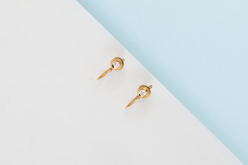 18ct. Yellow Gold Cipollina Earrings - Diamonds