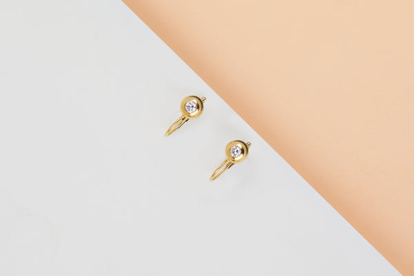 18ct. Yellow Gold Cipollina Earrings - Diamonds
