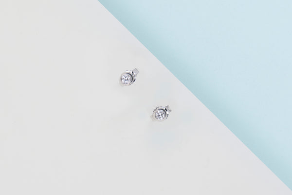 18ct. White Gold Cipollina Earrings - Diamonds