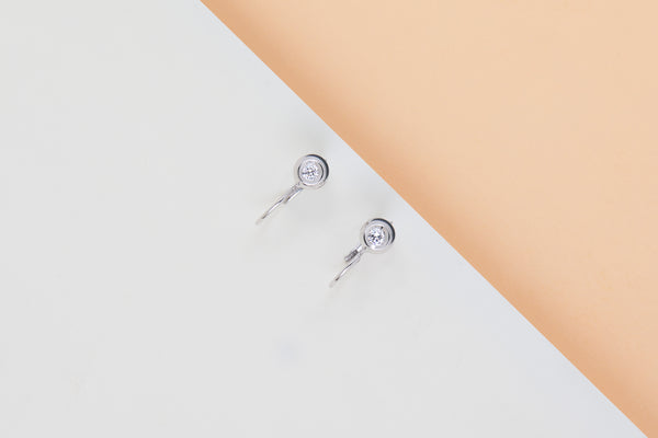 18ct. White Gold Cipollina Earrings - Diamonds