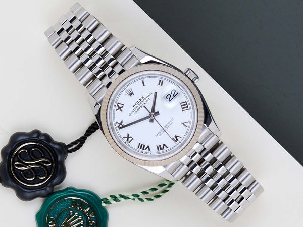 Datejust 36 'White Roman Dial - Jubilee'