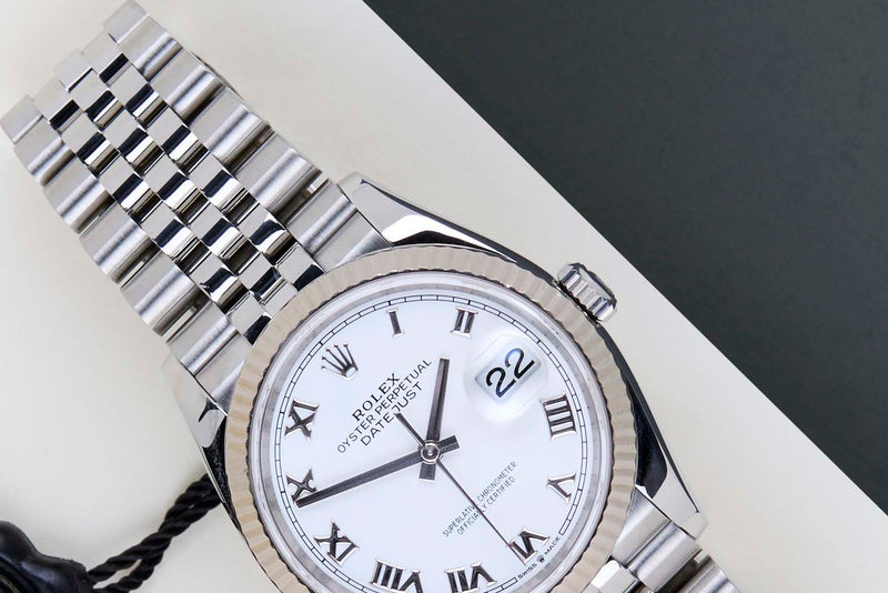 Datejust 36 'White Roman Dial - Jubilee'