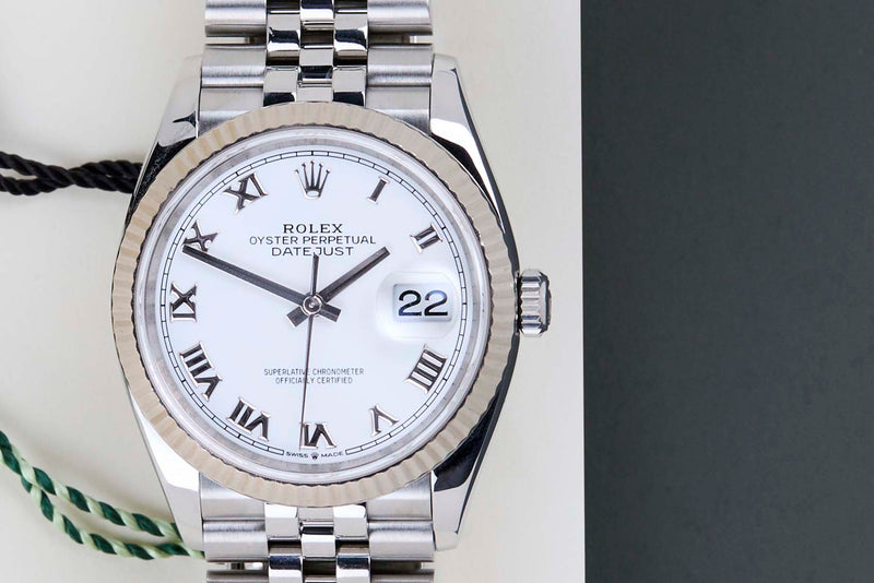 Datejust 36 'White Roman Dial - Jubilee'