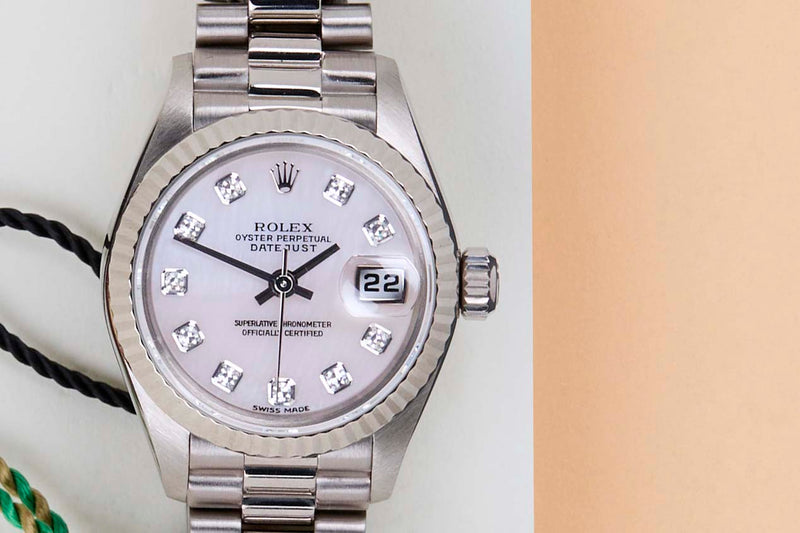Datejust 26 'Mother Of Pearl Diamond Dial - President'