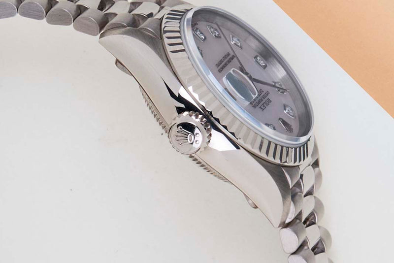 Datejust 26 'Mother Of Pearl Diamond Dial - President'