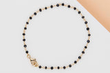 18ct. Yellow Gold Bracelet - Spinel - 17.5CM