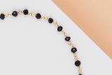 18ct. Yellow Gold Bracelet - Spinel - 17.5CM