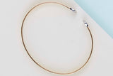 18ct. Yellow/Rose/White Gold Bracelet - Diamond Encrusted Ends - 18CM