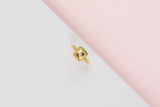 18ct. Yellow Gold Ring - Diamond - Size 53