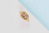 18ct. Yellow Gold Ring - Ruby - Size 55