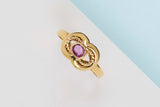 18ct. Yellow Gold Ring - Ruby - Size 55
