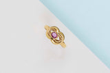 18ct. Yellow Gold Ring - Ruby - Size 55