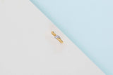 18ct. Yellow and White Gold Ring - Diamond - Size 55