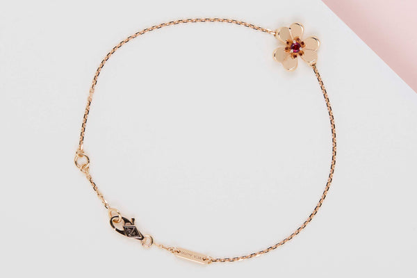 Frivole Mini Bracelet - Rose Gold & Ruby - B&P