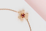 Frivole Mini Bracelet - Rose Gold & Ruby - B&P