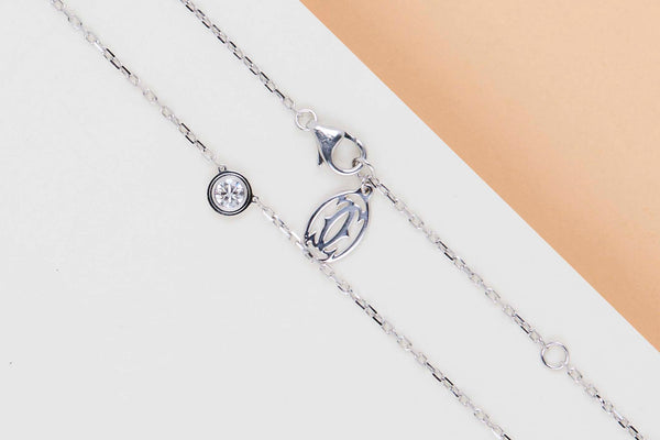 D'amour Necklace Large - White Gold - B&P