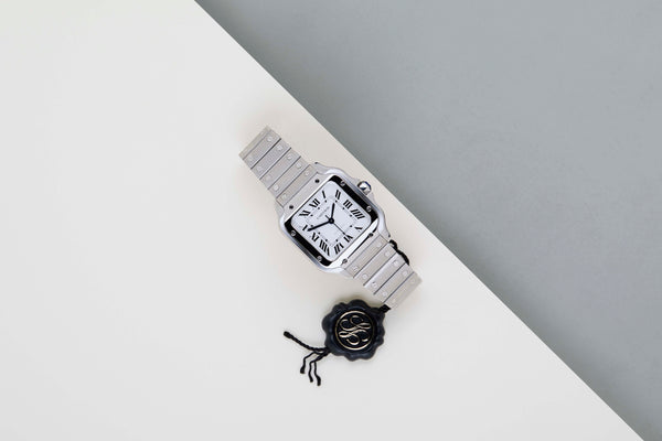 Santos Medium 'White Roman Dial'