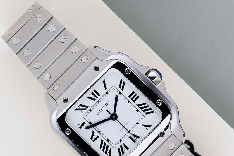 Santos Medium 'White Roman Dial'