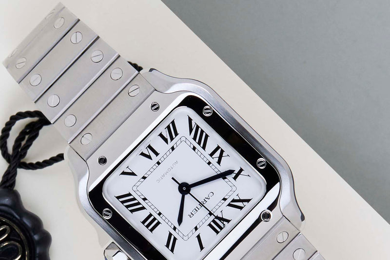 Santos Medium 'White Roman Dial'