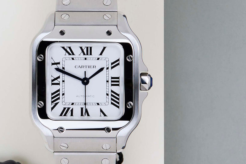 Santos Medium 'White Roman Dial'