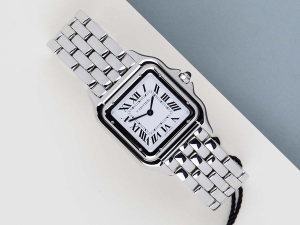 Panthere De Cartier Large 'White Roman Dial'
