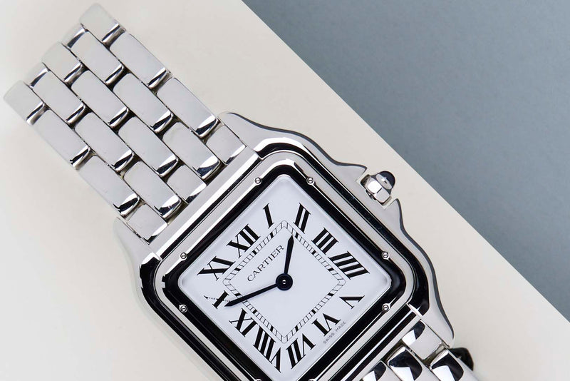 Panthere De Cartier Large 'White Roman Dial'