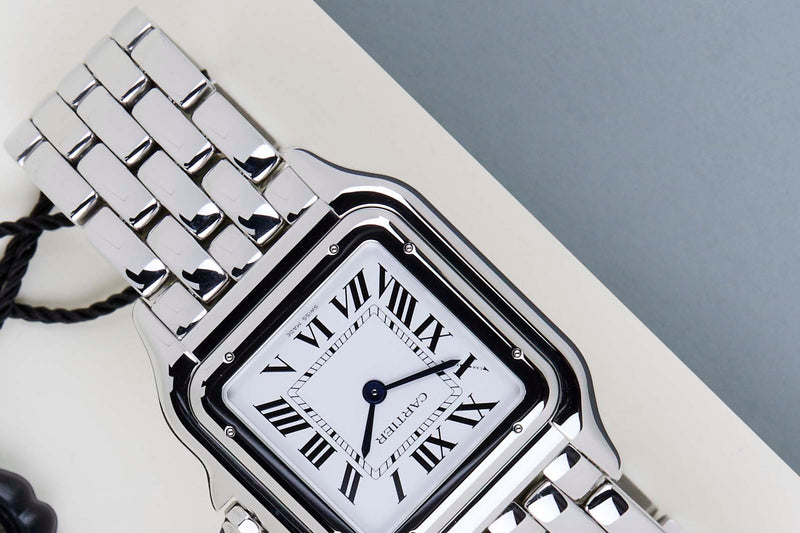 Panthere De Cartier Large 'White Roman Dial'