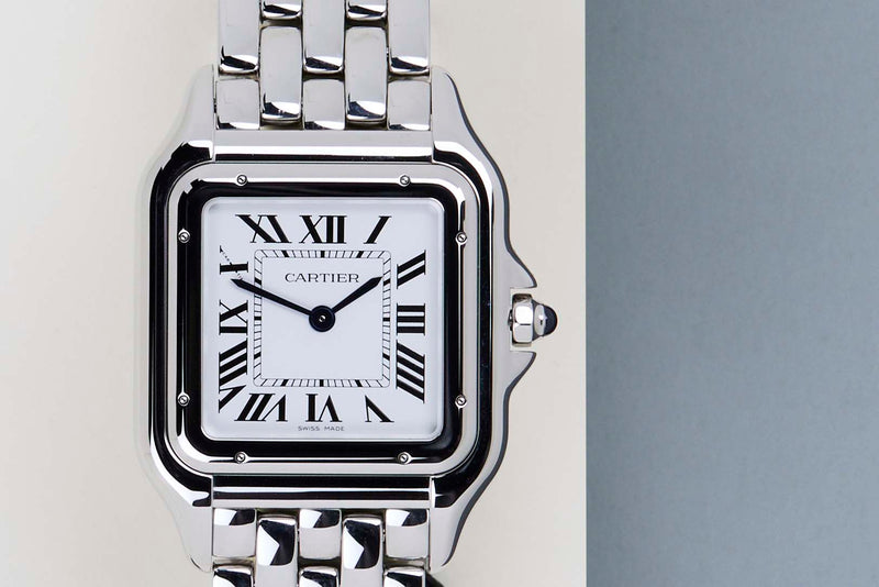 Panthere De Cartier Large 'White Roman Dial'
