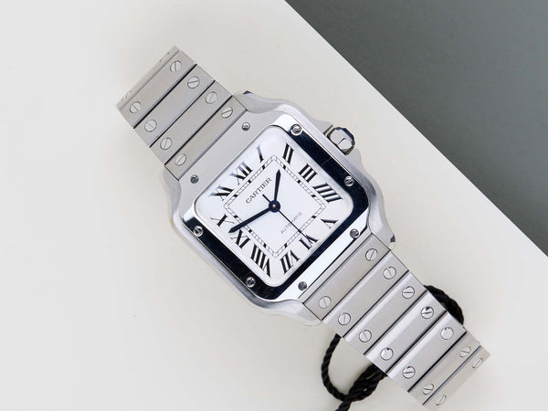 Santos Medium 'White Roman Dial'
