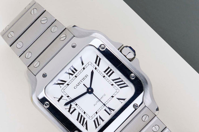Santos Medium 'White Roman Dial'
