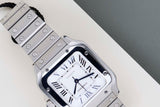 Santos Medium 'White Roman Dial'