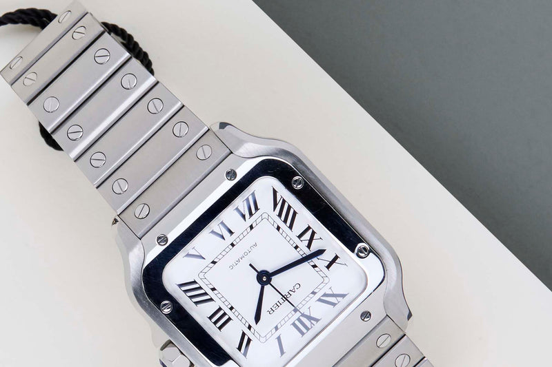Santos Medium 'White Roman Dial'