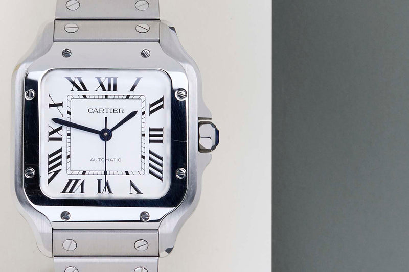 Santos Medium 'White Roman Dial'