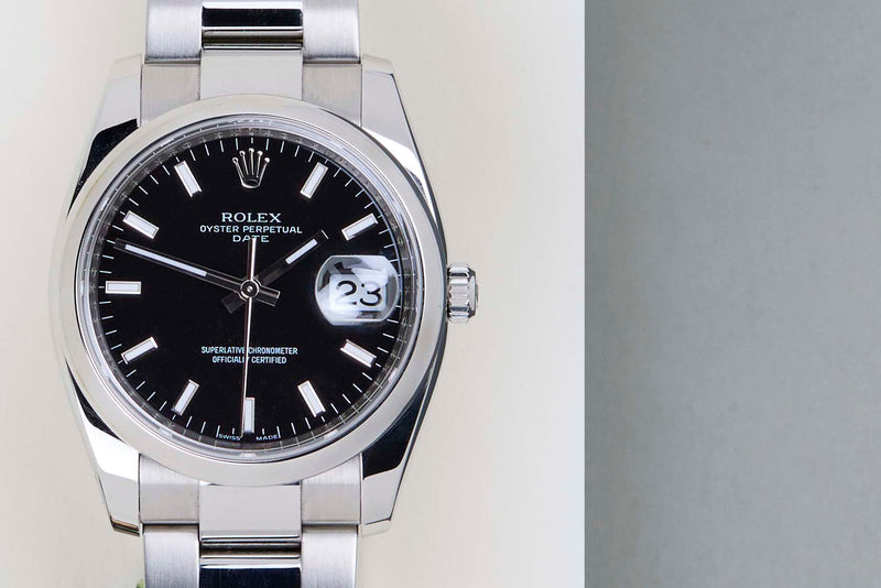 Oyster Perpetual Date 34 'Black Dial'