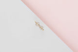 18ct. Yellow Gold Ring - Diamonds - Size 53