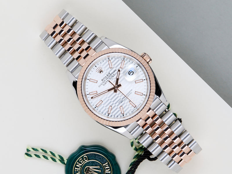 Datejust 36 'Silver Fluted Motif Dial - Jubilee'