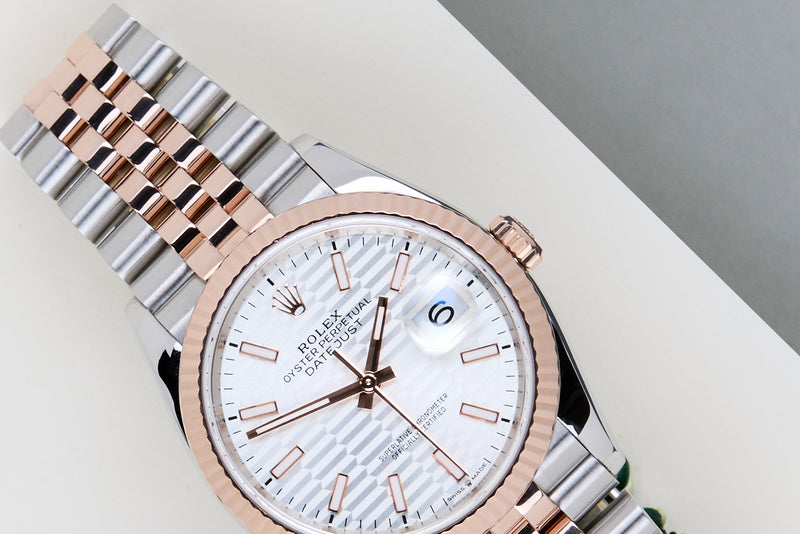 Datejust 36 'Silver Fluted Motif Dial - Jubilee'